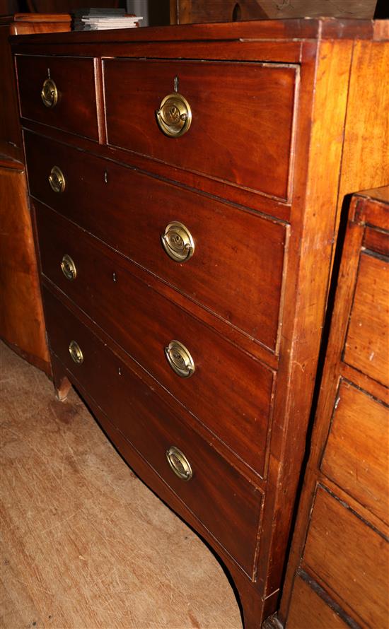 Mahogany chest of drawers